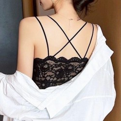【蕾絲吊帶美背背心(黑白組合)】