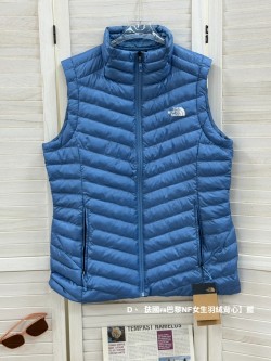 【法國🇫🇷巴黎the north face 女生羽絨背心藍色】