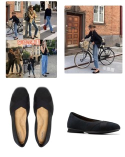 【美國🇺🇸Clarks 圓頭芭蕾平底鞋】