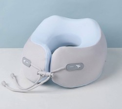 【輕便好攜帶💤記憶棉U型枕(含圓形收納盒)】