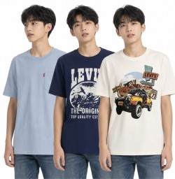 【美國🇺🇸Levi’s｜青年款美式復古短tee三件套】車車款