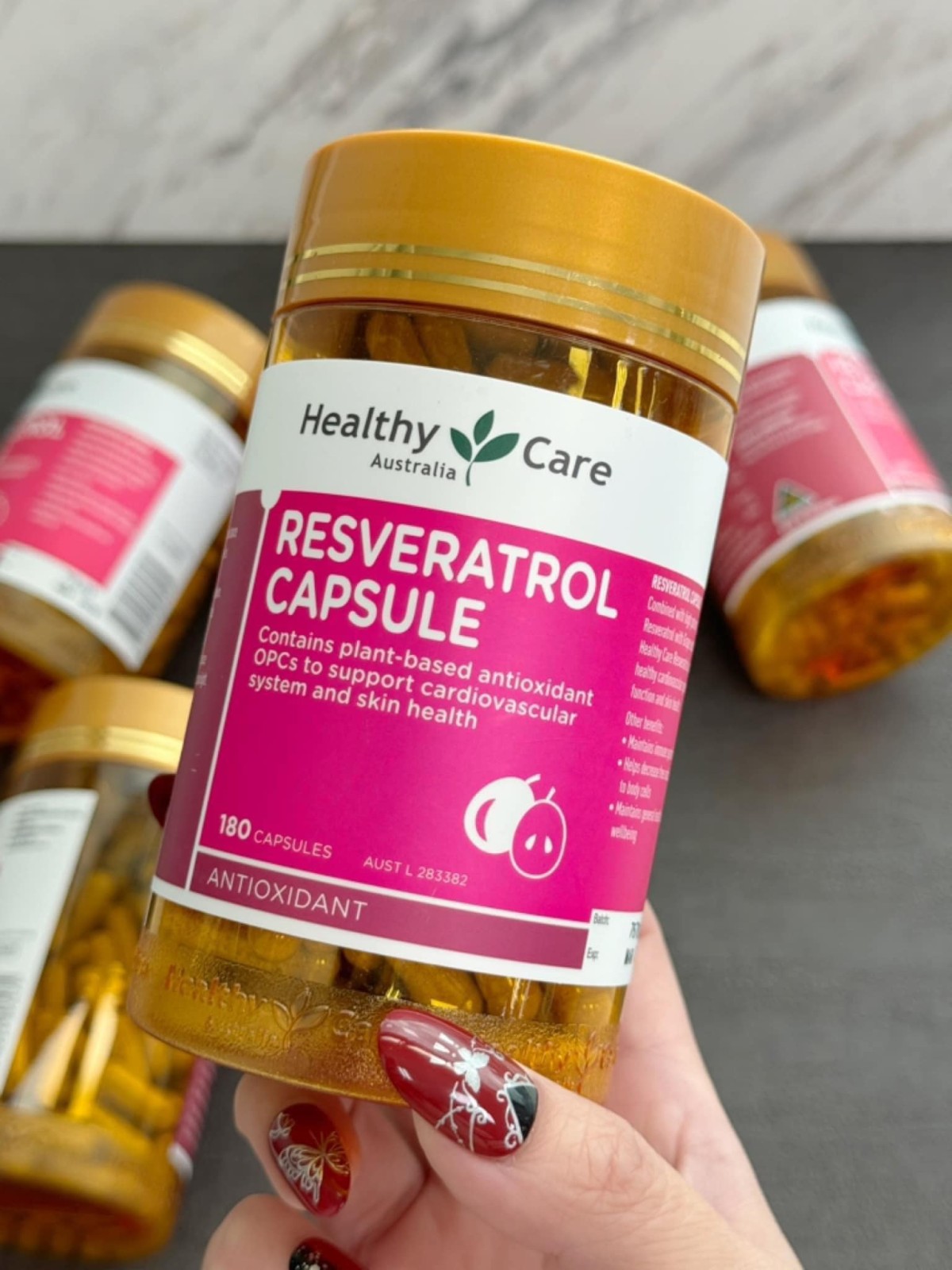 【澳洲Healthy Care｜白藜蘆醇膠囊（180粒）】