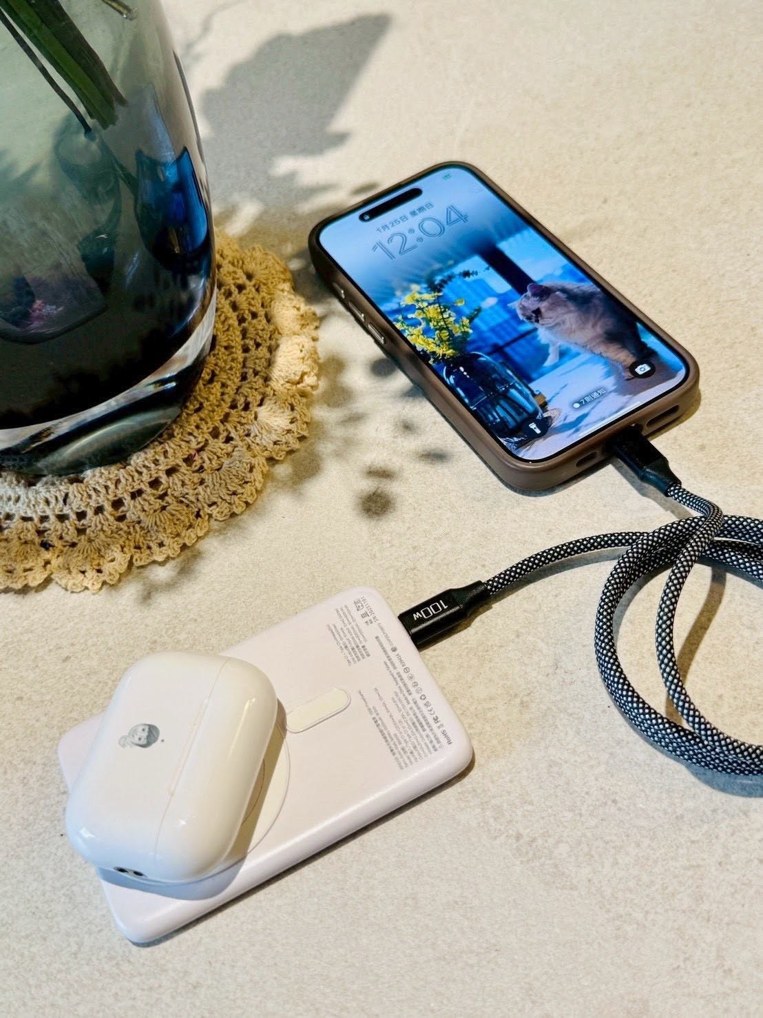 0706樂【iBRIDGE｜5000mAh固態電池極薄快充無線行動電源(IBM006)】